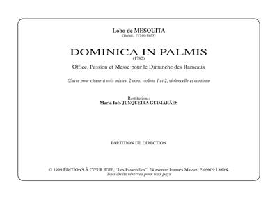 Dominica in palmis- Direction