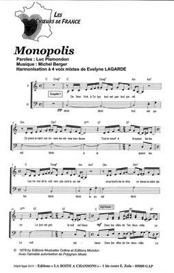 Monopolis - SATB